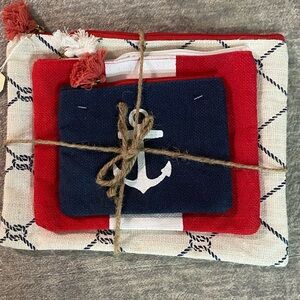 Nautical Make up Organizer Set